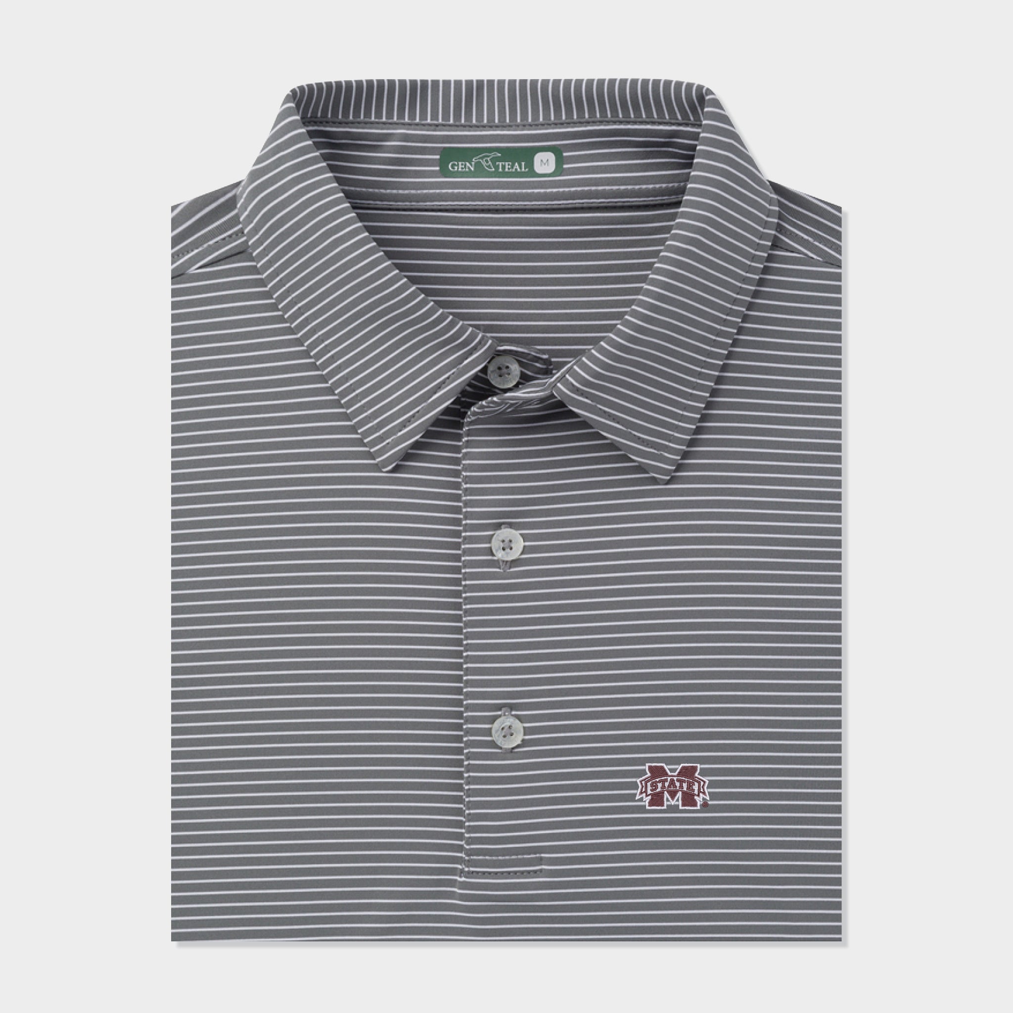 Mississippi State Driver Stripe Performance Polo