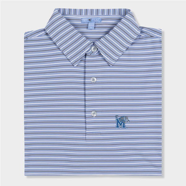Memphis Oasis Stripe Performance Polo