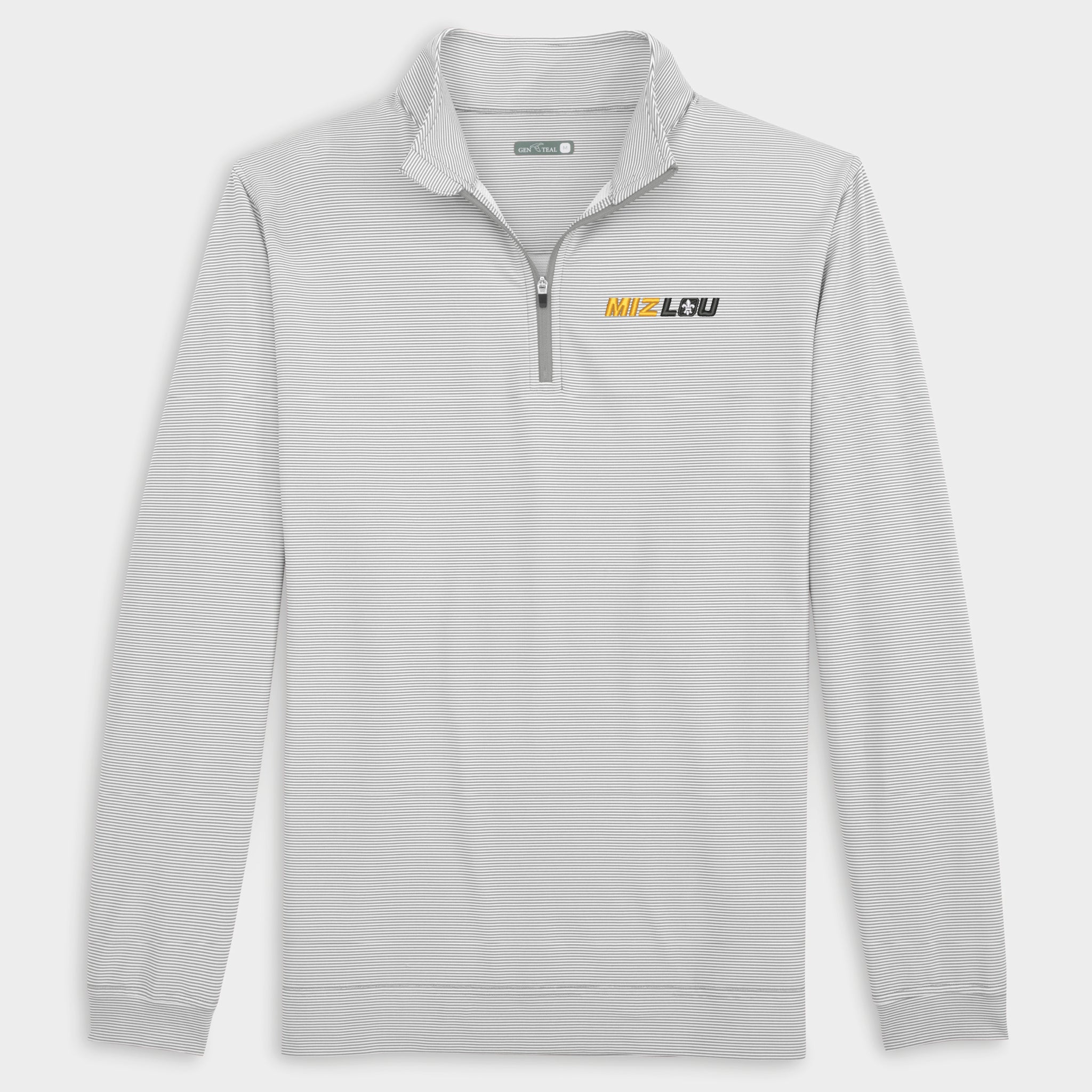 Miz-Lou Pinstripe Venture Performance Quarter-Zip