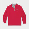 red quarter zip by Genteal