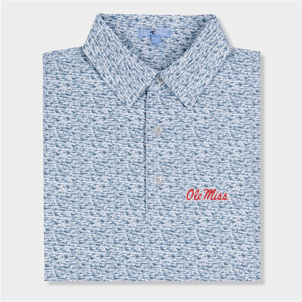 blue designed polo by Genteal