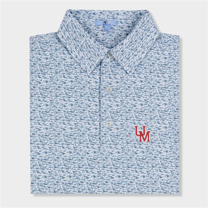blue designed polo by Genteal