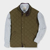 Green quilted vest by Genteal