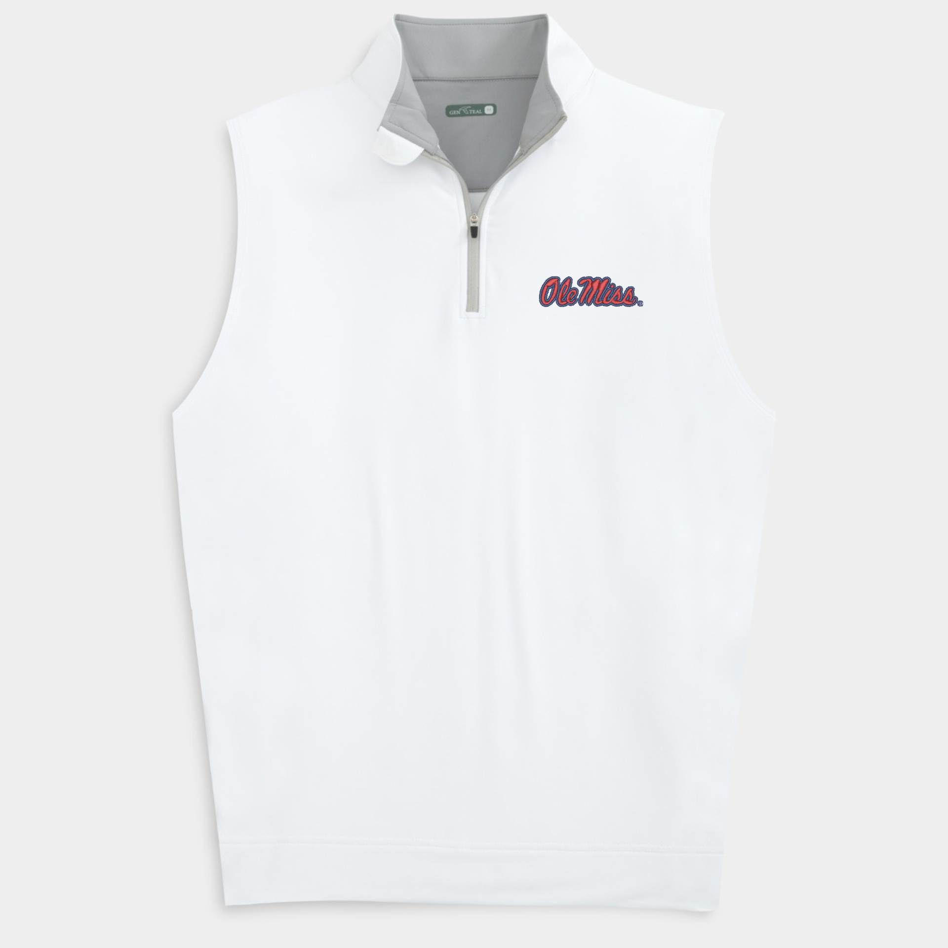 Men's Ole Miss Venture Performance Quarter Zip Vest | GenTeal
