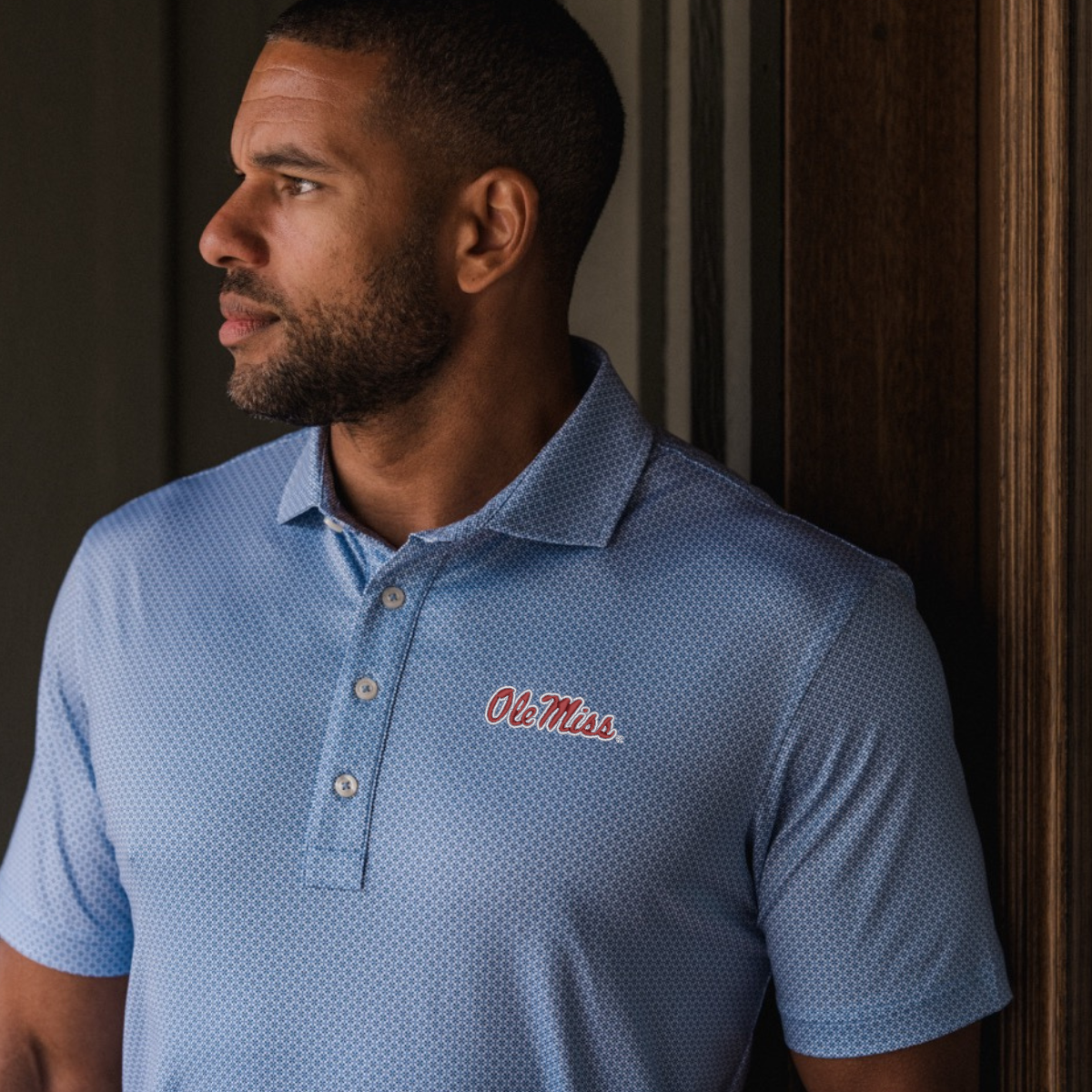 Ole Miss Regency Printed Performance Polo