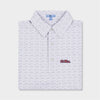 white and grey designed polo by Genteal