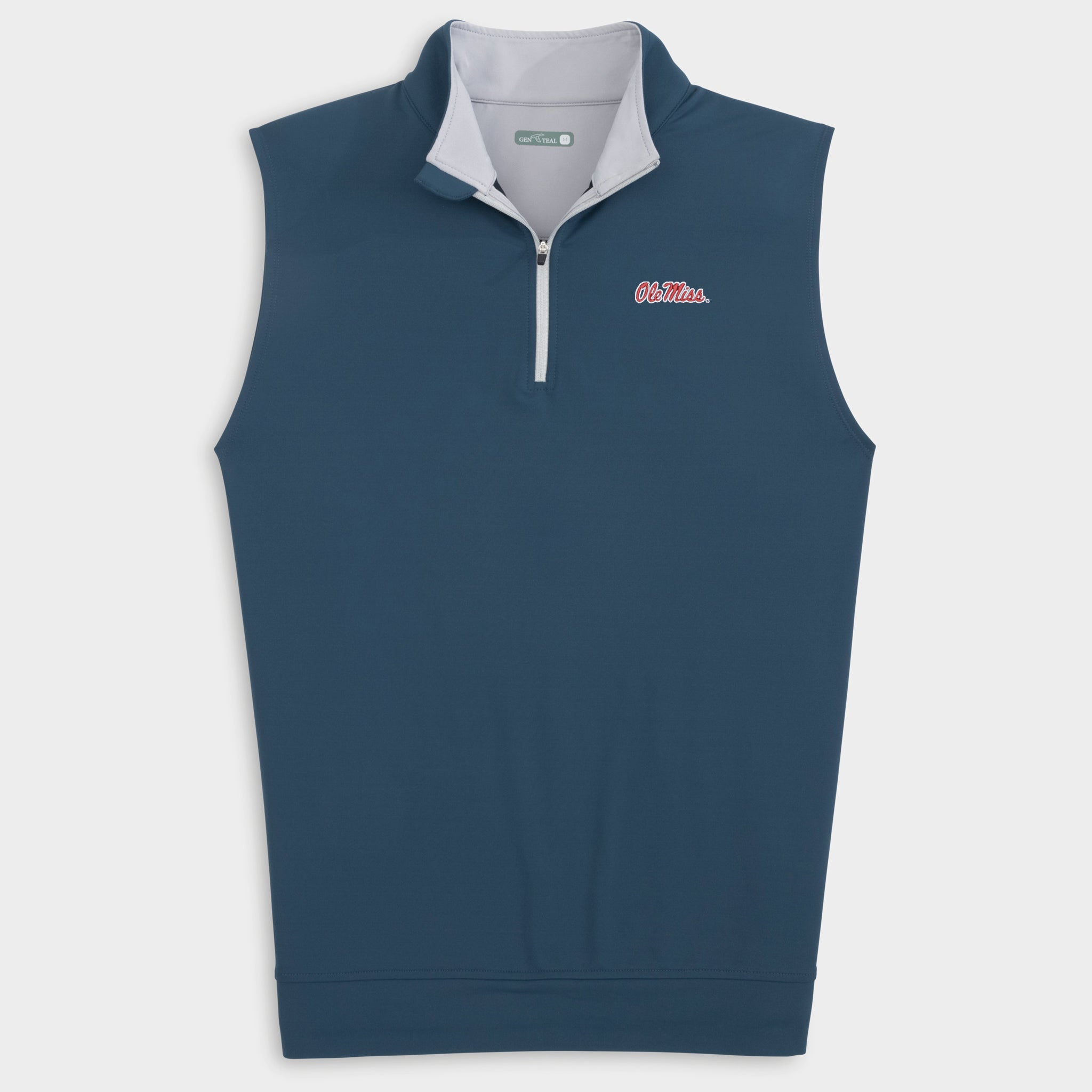 Ole Miss Venture Performance Quarter-Zip Vest-GenTeal Apparel