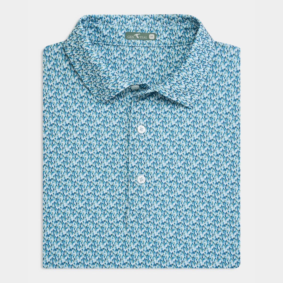 Ponderosa Pine Printed Performance Polo