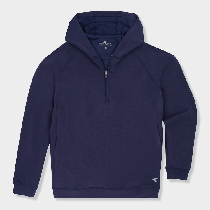 Navy quarter zip hoodie by GenTeal