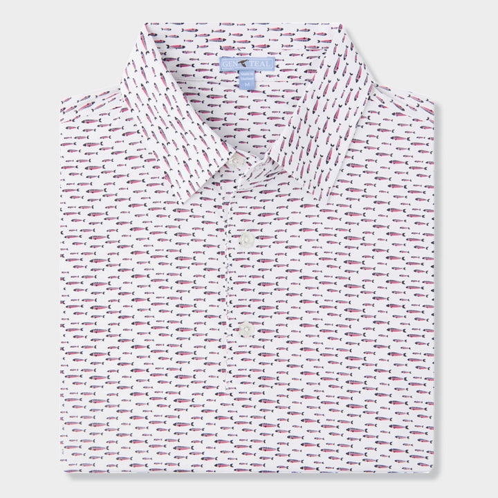 mens printed polo shirt