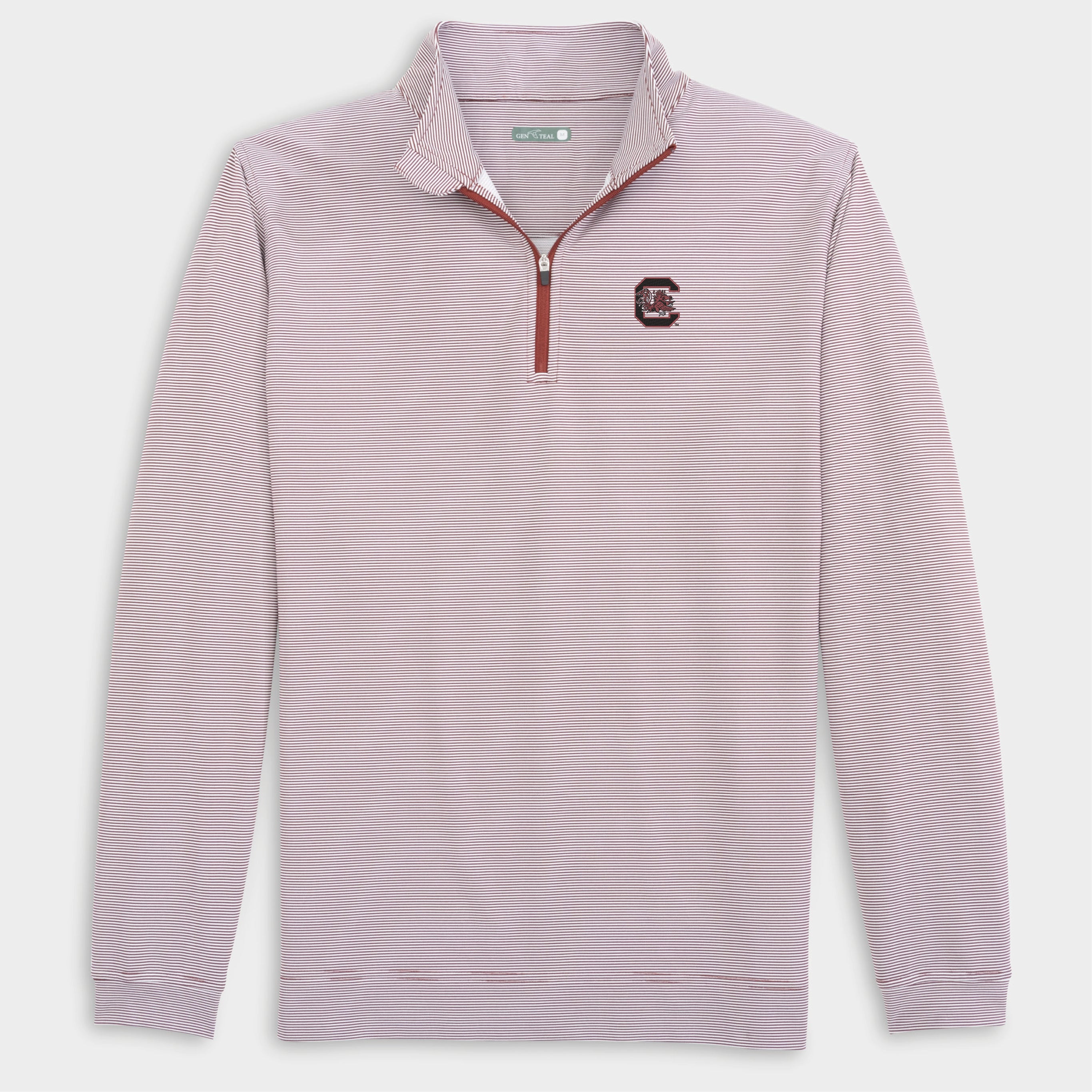 South Carolina Pinstripe Venture Performance Quarter-Zip-GenTeal Apparel