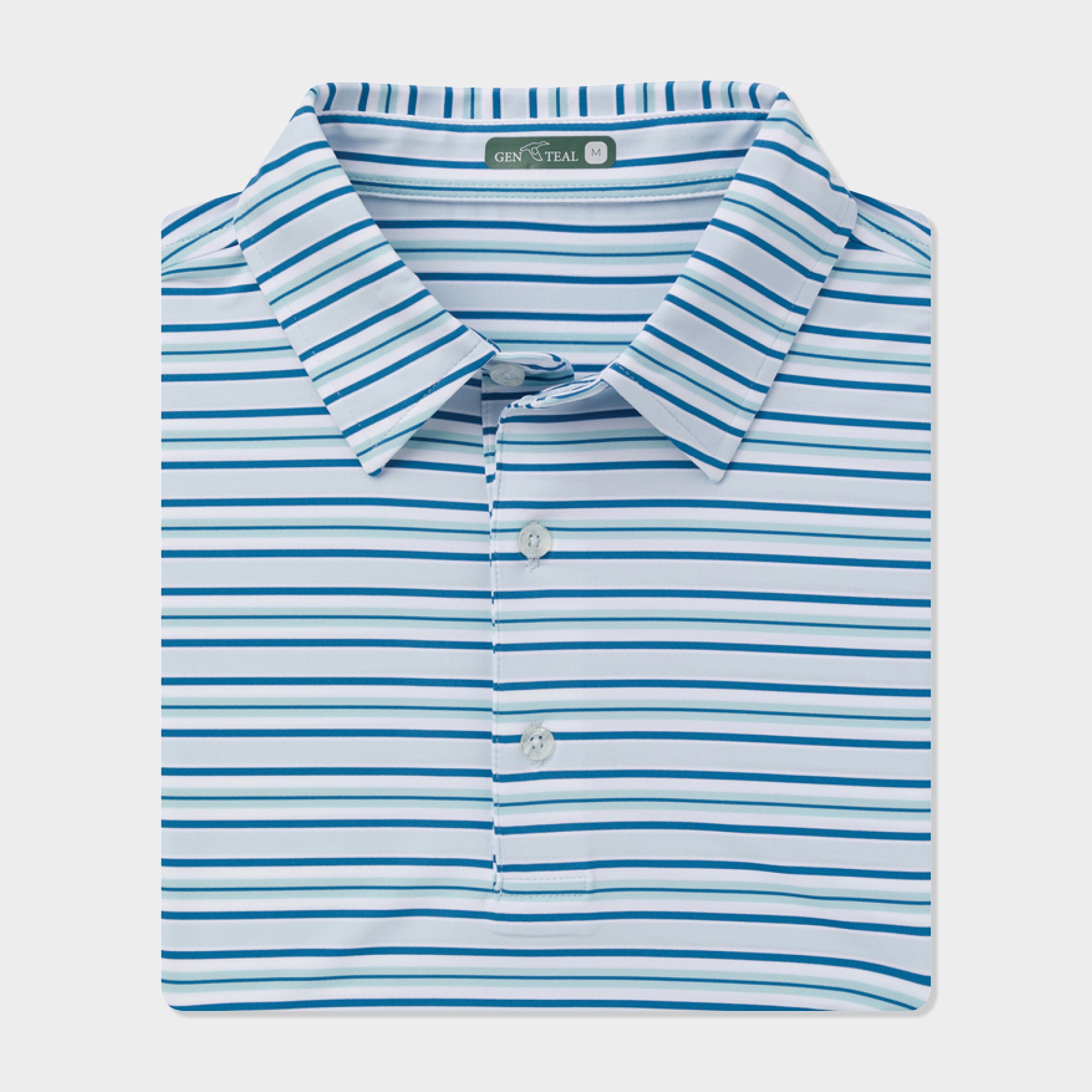 Men's Striped Polo