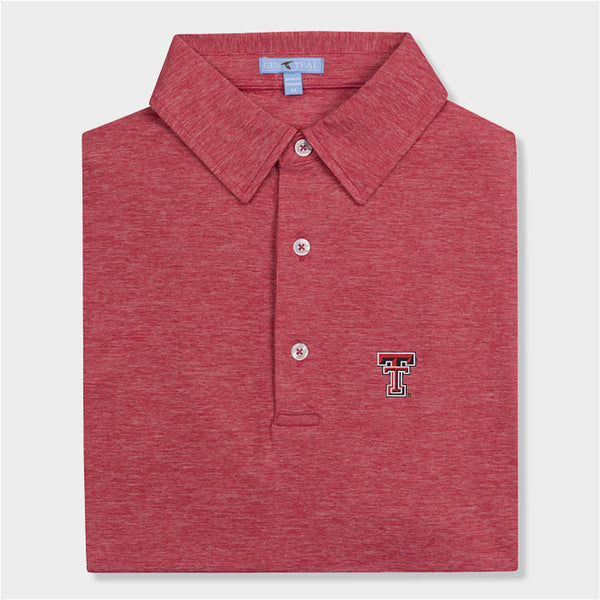 Texas Tech brrrº Heathered Performance Polo