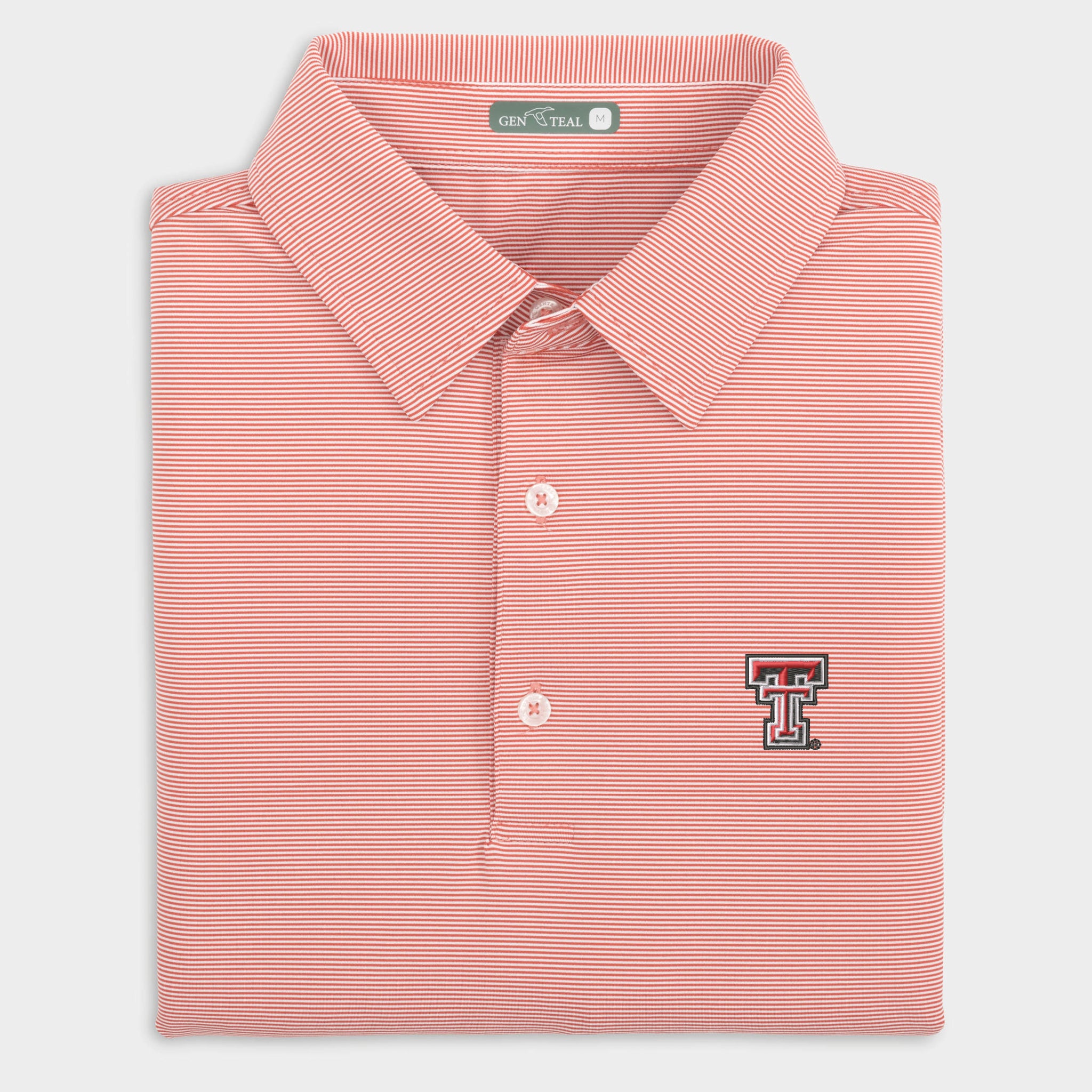 Texas Tech Pinstripe Performance Polo