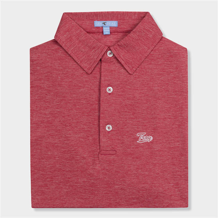 Troy Script brrrº Heathered Performance Polo