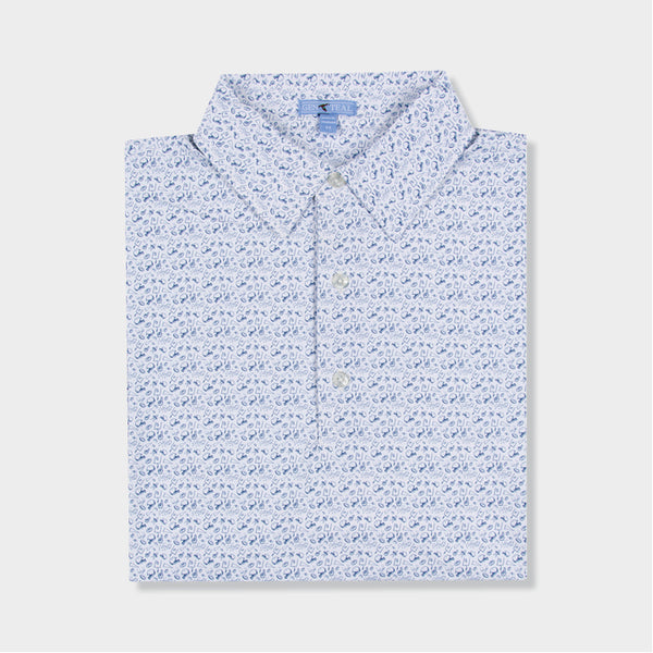 White and blue polo by Genteal