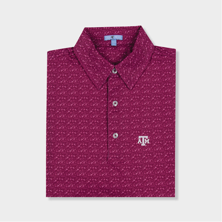 Red designed polo by GenTeal