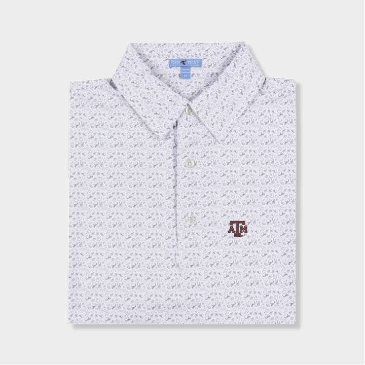 white designed polo by GenTeal