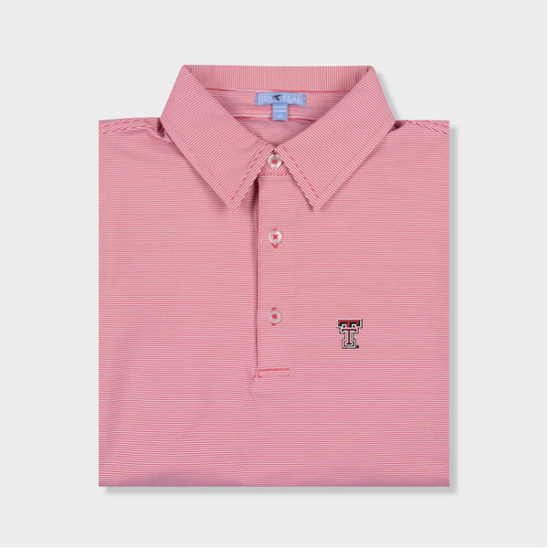 Texas Tech Pinstripe Performance Polo