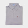 grey striped polo by Genteal