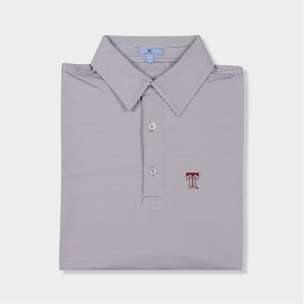Texas Tech Pinstripe Performance Polo