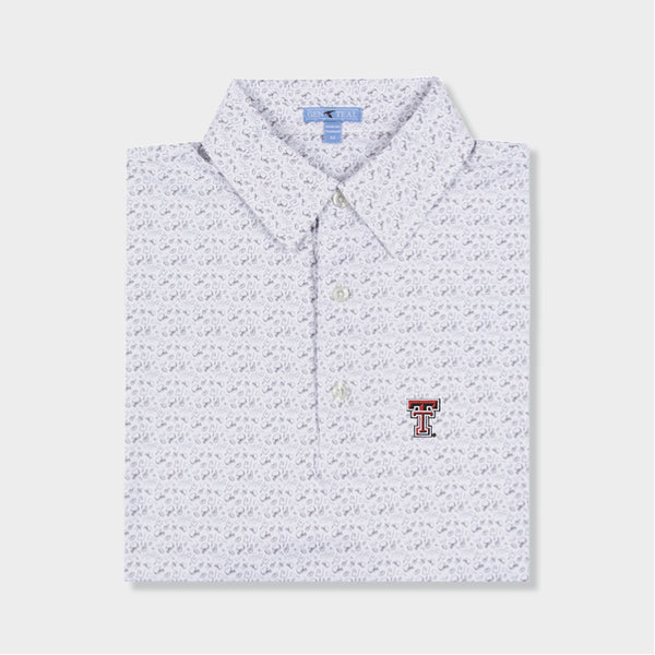 white designed polo by Genteal