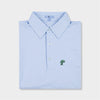 blue striped polo by Genteal