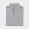 grey striped polo by Genteal