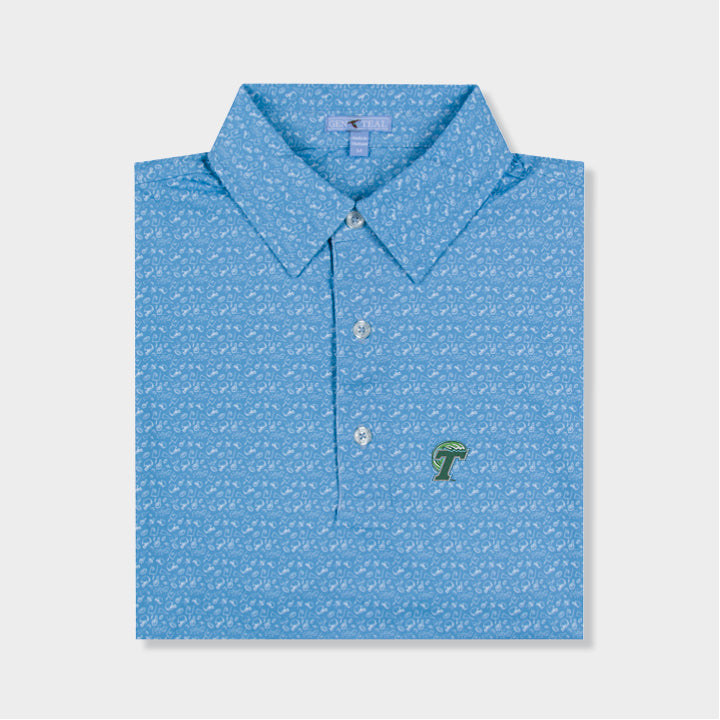 Tulane T Wave Tailgate brrrº Performance Polo