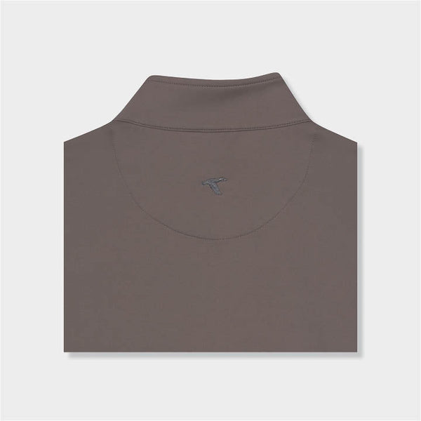 brown quarter zip vest by Genteal