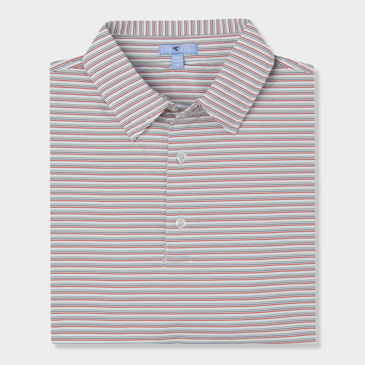 Red and grey polo by Genteal