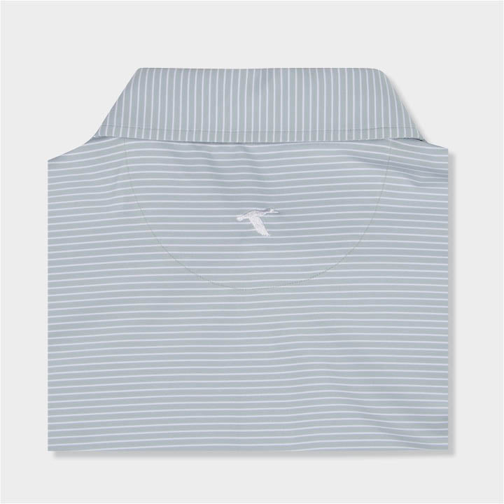 grey striped polo by Genteal