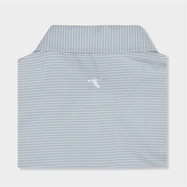 grey striped polo by Genteal
