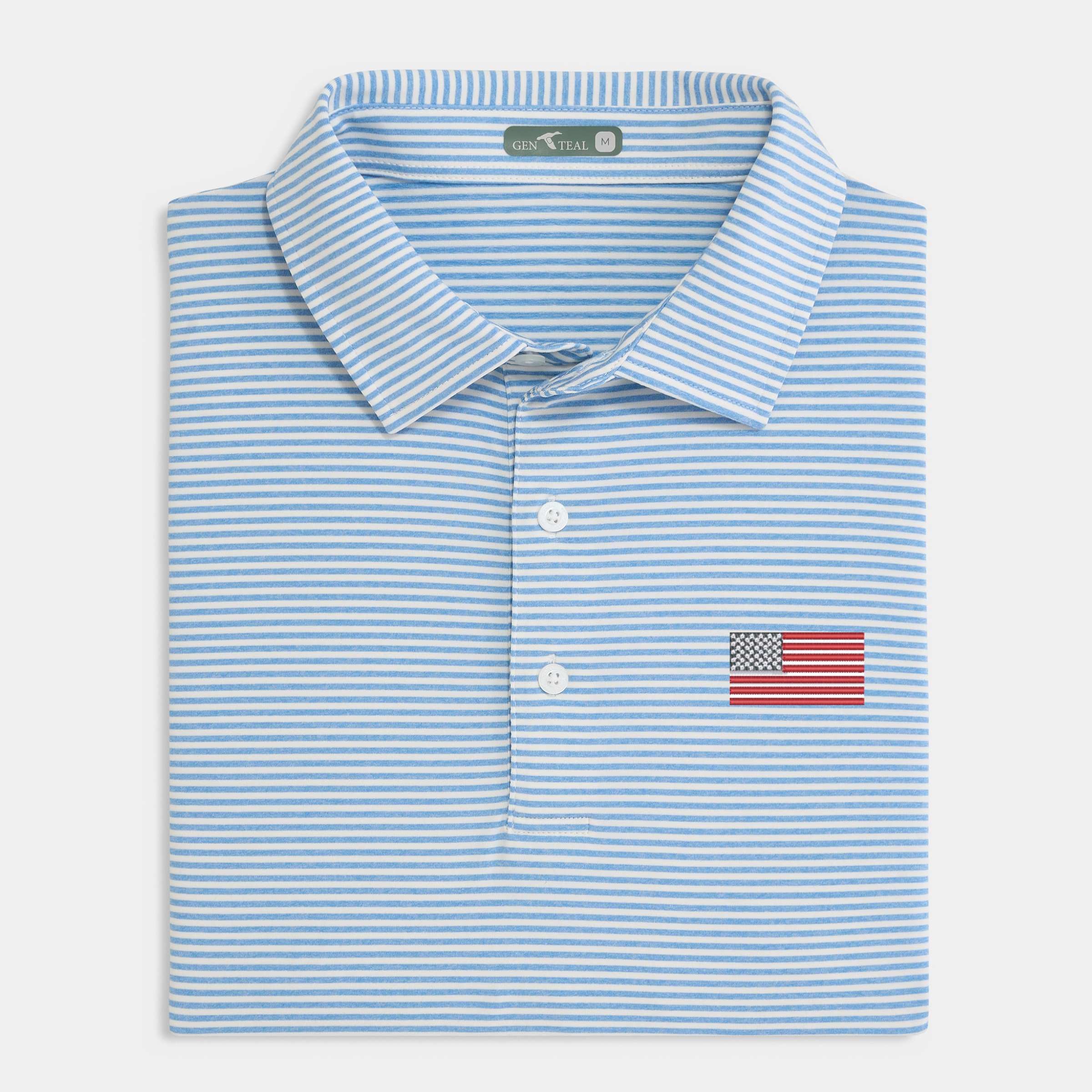 American Flag Bates Performance Polo