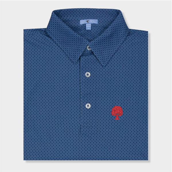 blue baseball designed polo by Genteal