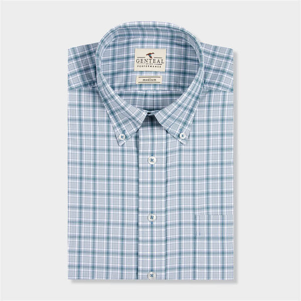 blue plaid shirt by Genteal
