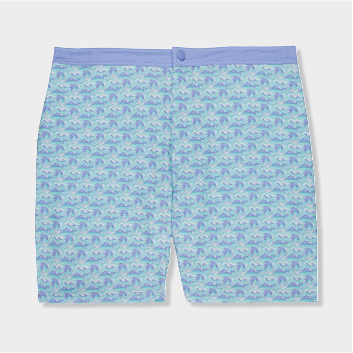 blue shorts with cloud designs by Genteal