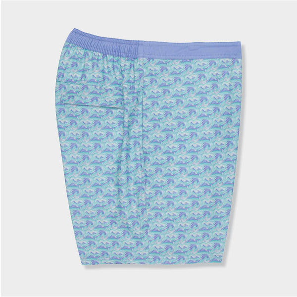 blue shorts with cloud designs by Genteal
