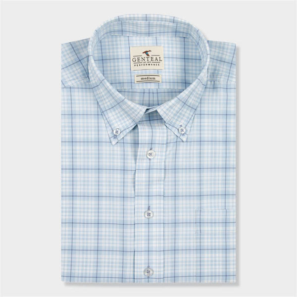 blue plaid shirt by Genteal