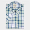 blue and green plaid shirt by Genteal
