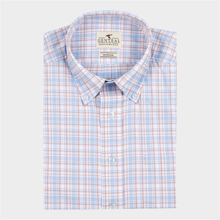 blue and red plaid shirt by Genteal