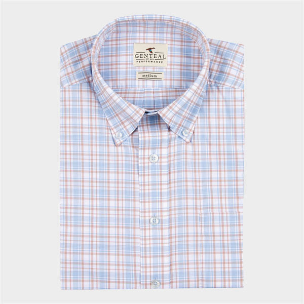 blue and red plaid shirt by Genteal
