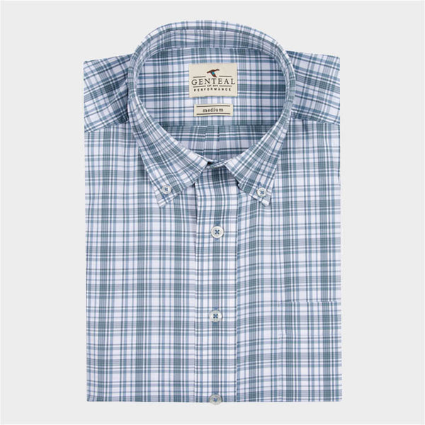 blue plaid shirt by Genteal