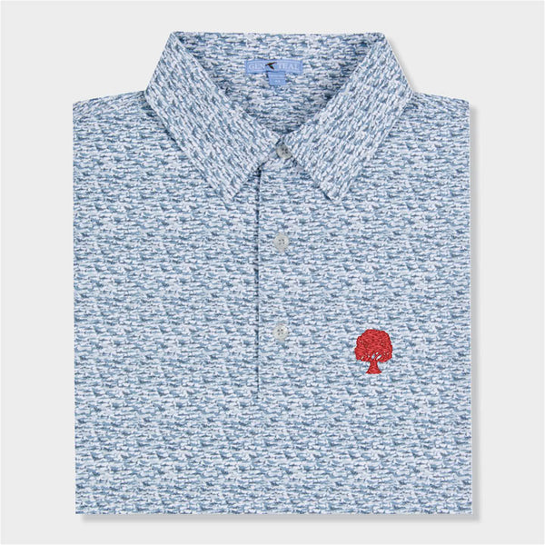blue designed polo by Genteal
