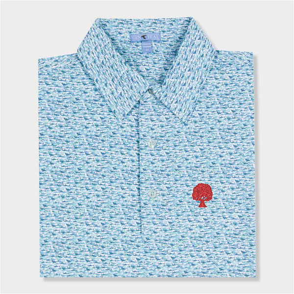 blue designed polo by Genteal