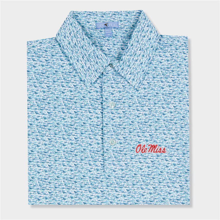blue designed polo by Genteal