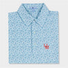 blue designed polo by Genteal