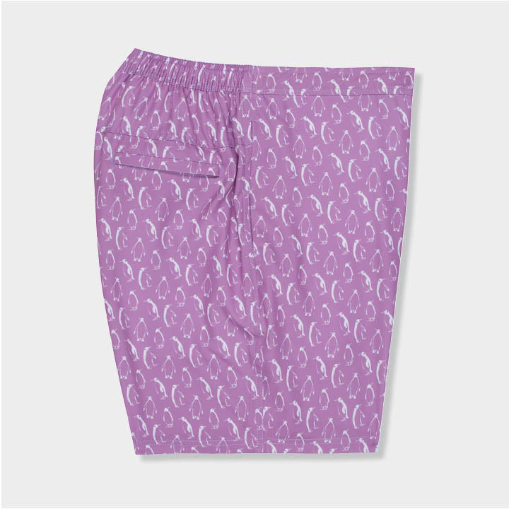purple shorts with penguin designs by Genteal