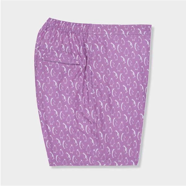 purple shorts with penguin designs by Genteal
