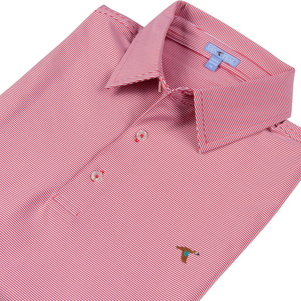 Curry Pinstripe Performance Polo